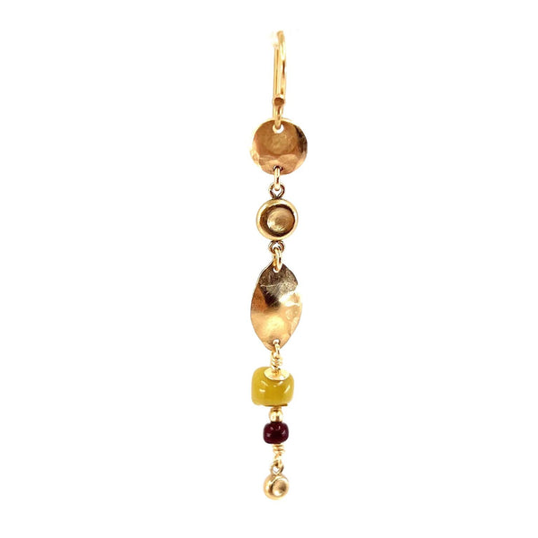 FinaMoreno 14K Goldfilled Ear Hook w. Vintage glass beads