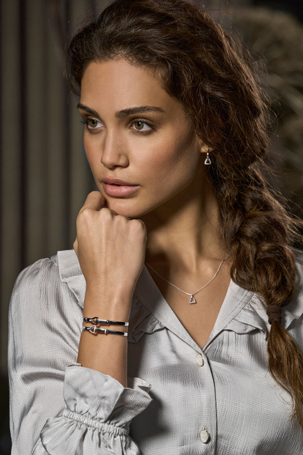 Fiontini 18K Whitegold Bangle w. 37 Diamonds