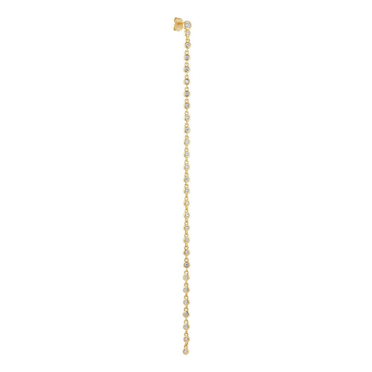 Flow Ohrstecker aus 18K Goldplattierung I Zirkon