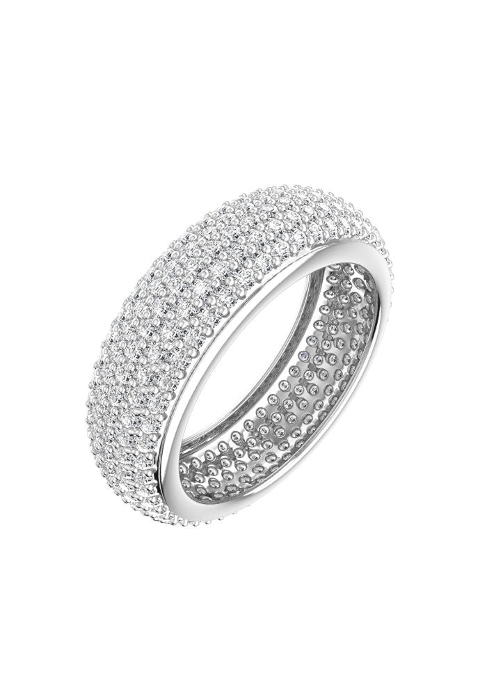 Grand Pave 18K Hvidguld Ring m. Lab-Grown Diamant