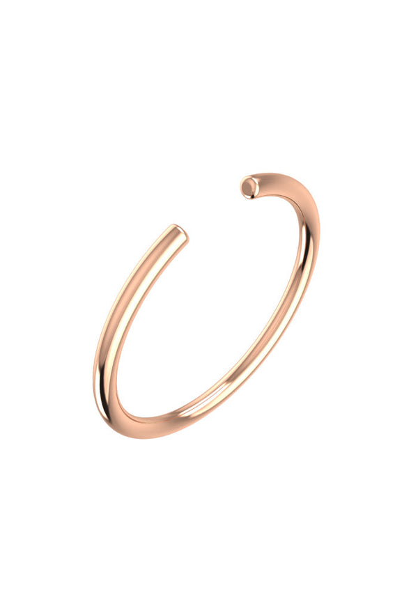 Line Open Essential Ring aus 18 Rosegold mit Labor-Diamant