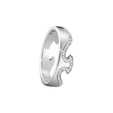Fusion End 18K Hvidguld Ring m. Diamanter