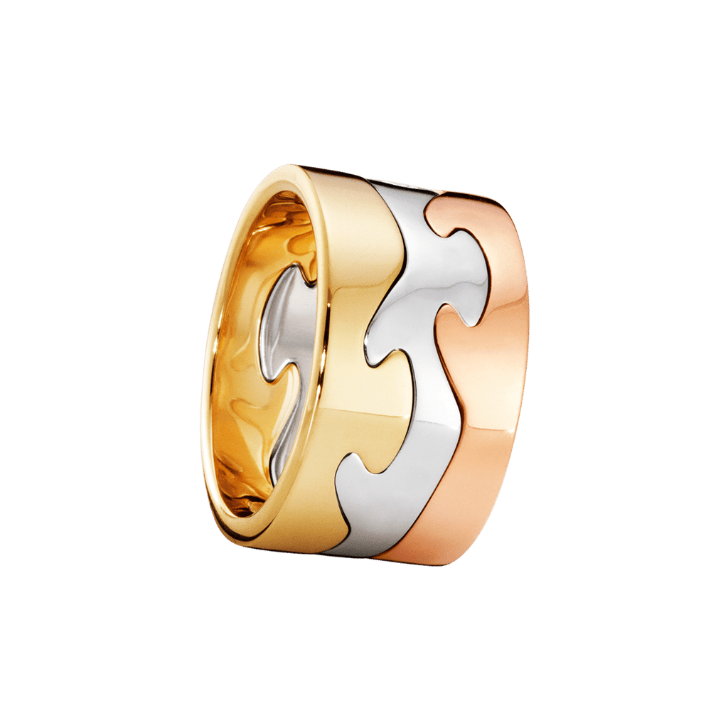 Fusion 18K Rose Gold, Gold & White Gold Rings