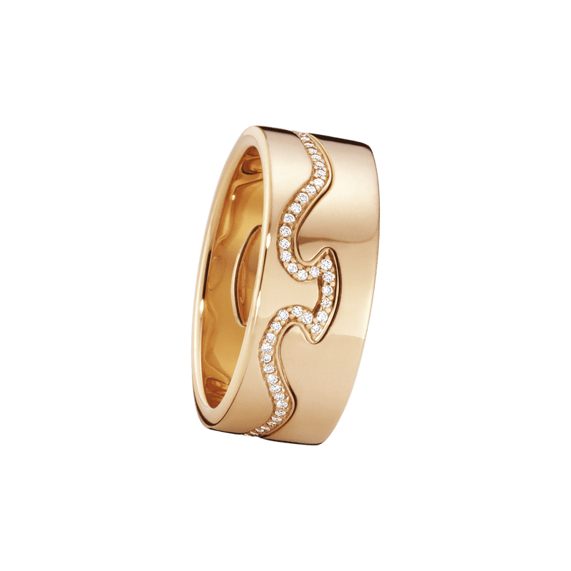 Fusion Ring aus 18K Rosegold I Diamanten