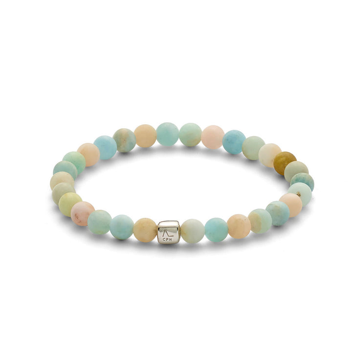 ColorUp Great Barrier Reef (6mm) Silver Bracelet w. Morganite