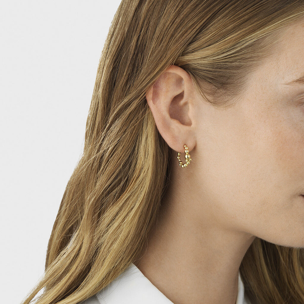 Moonlight Grapes 18K Gold Hoops