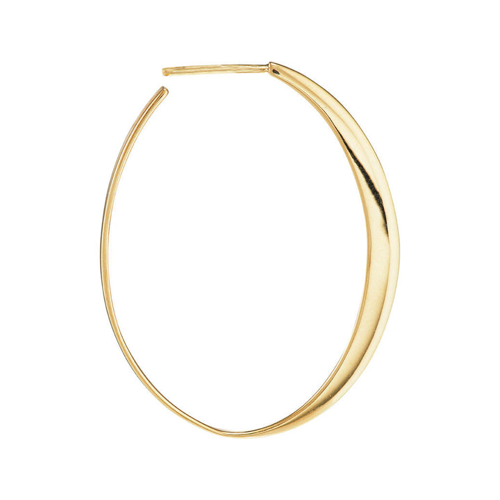 Glow Medium 18K Gold Hoop