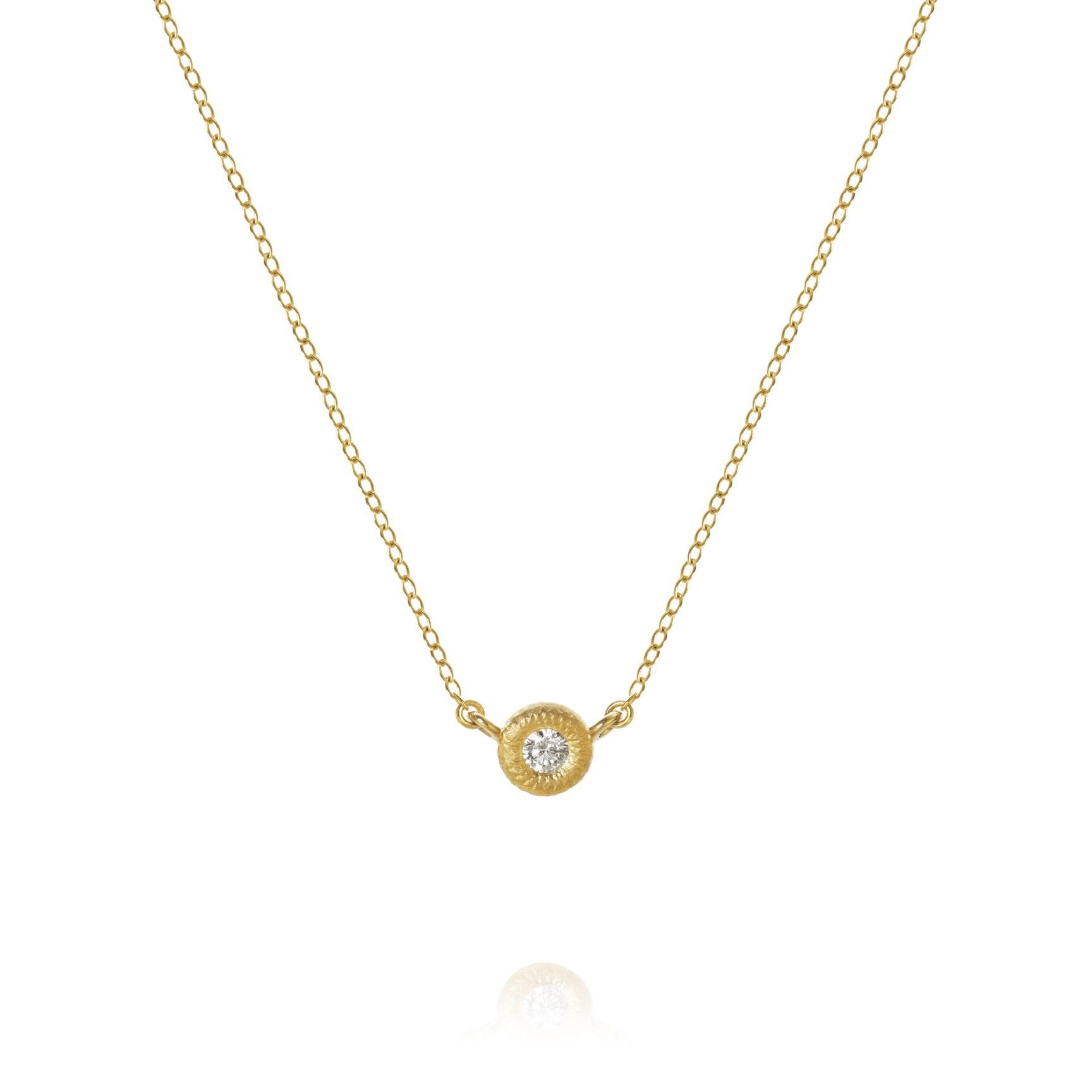 Glory 18K Gold Necklace w. Diamond