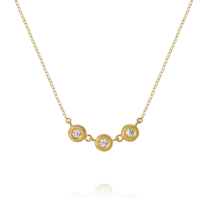 Glory 18K Gold Necklace w. Diamonds