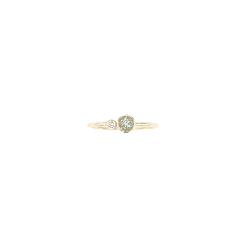 Miss Mollie 14K Gold Ring w. Diamonds