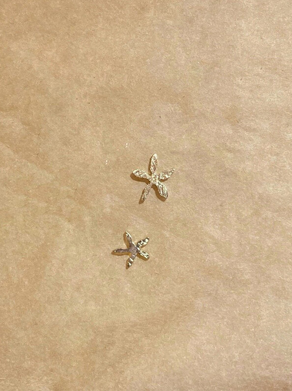 Guldblomst 18K Guld Ørestik