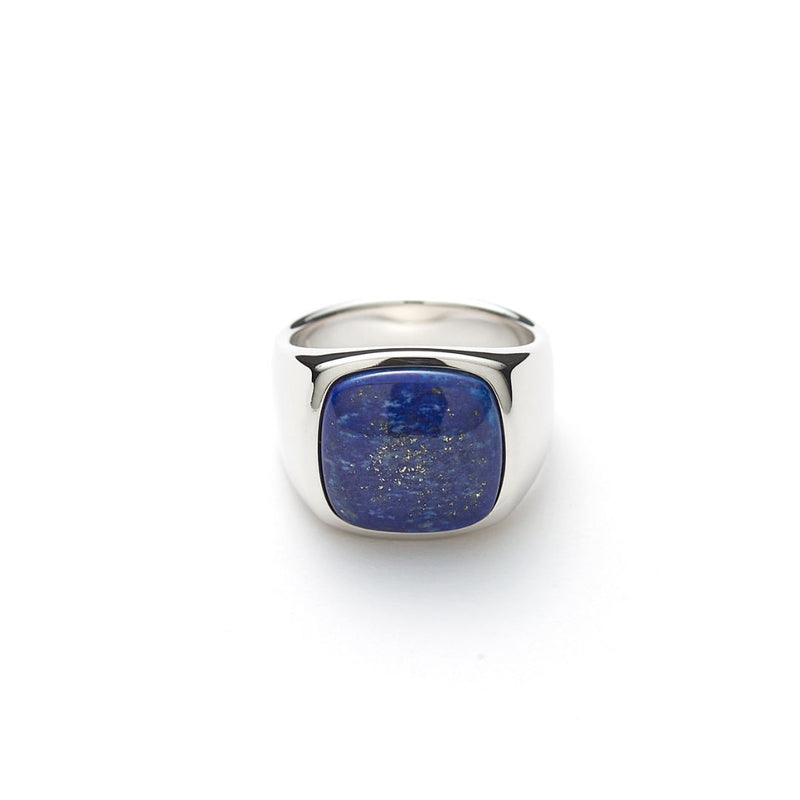 Hope Signet Silver Ringw. Lapis