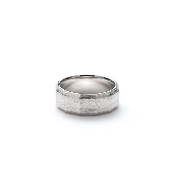 Hope Facet (8 mm) Brushed Silberring