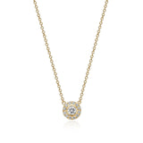 Harmony Small 18K Gold Necklace w. Diamonds