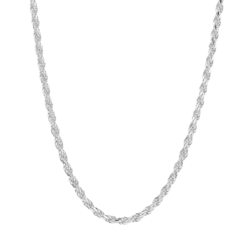Rope Silver Necklace