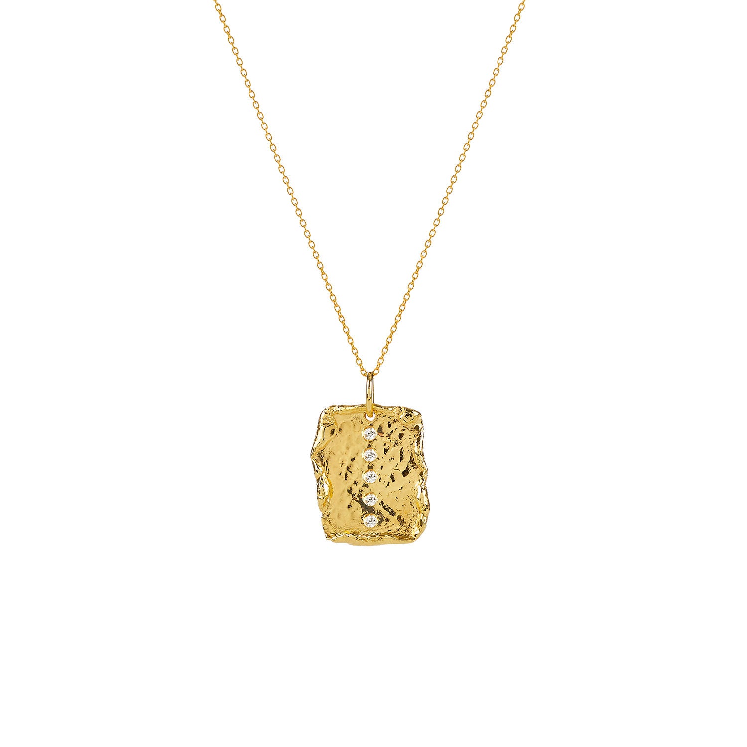 The Hera Gold Plated Necklace w. Sapphires