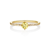 Hima Kaha 18K Gold Ring w. Diamonds & Sapphire