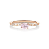 Hima Ladaru 18K Rosegold Ring w. Diamonds & Sapphire