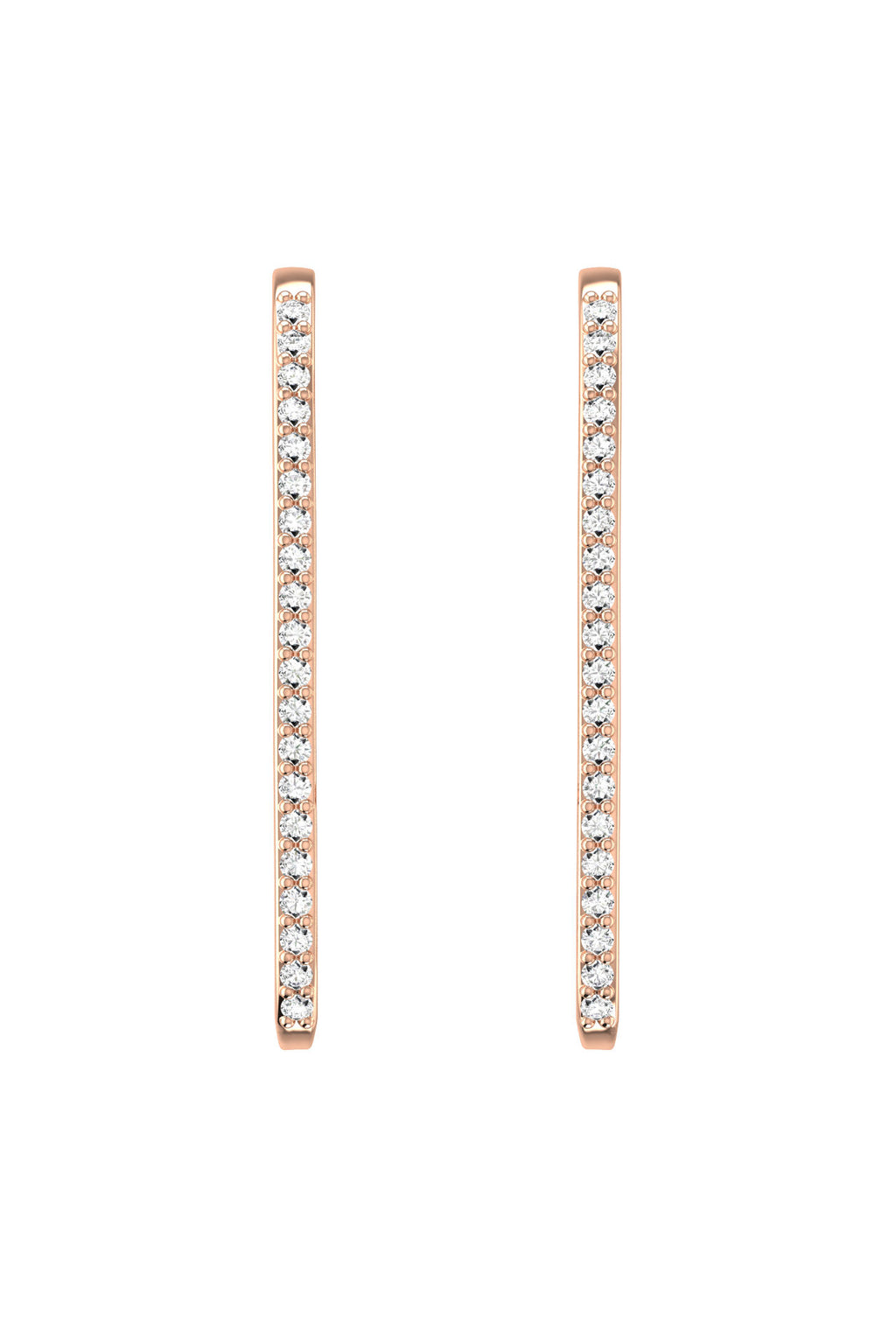 Honeymoon 18K Rose Gold Earring w. Lab-Grown Diamonds
