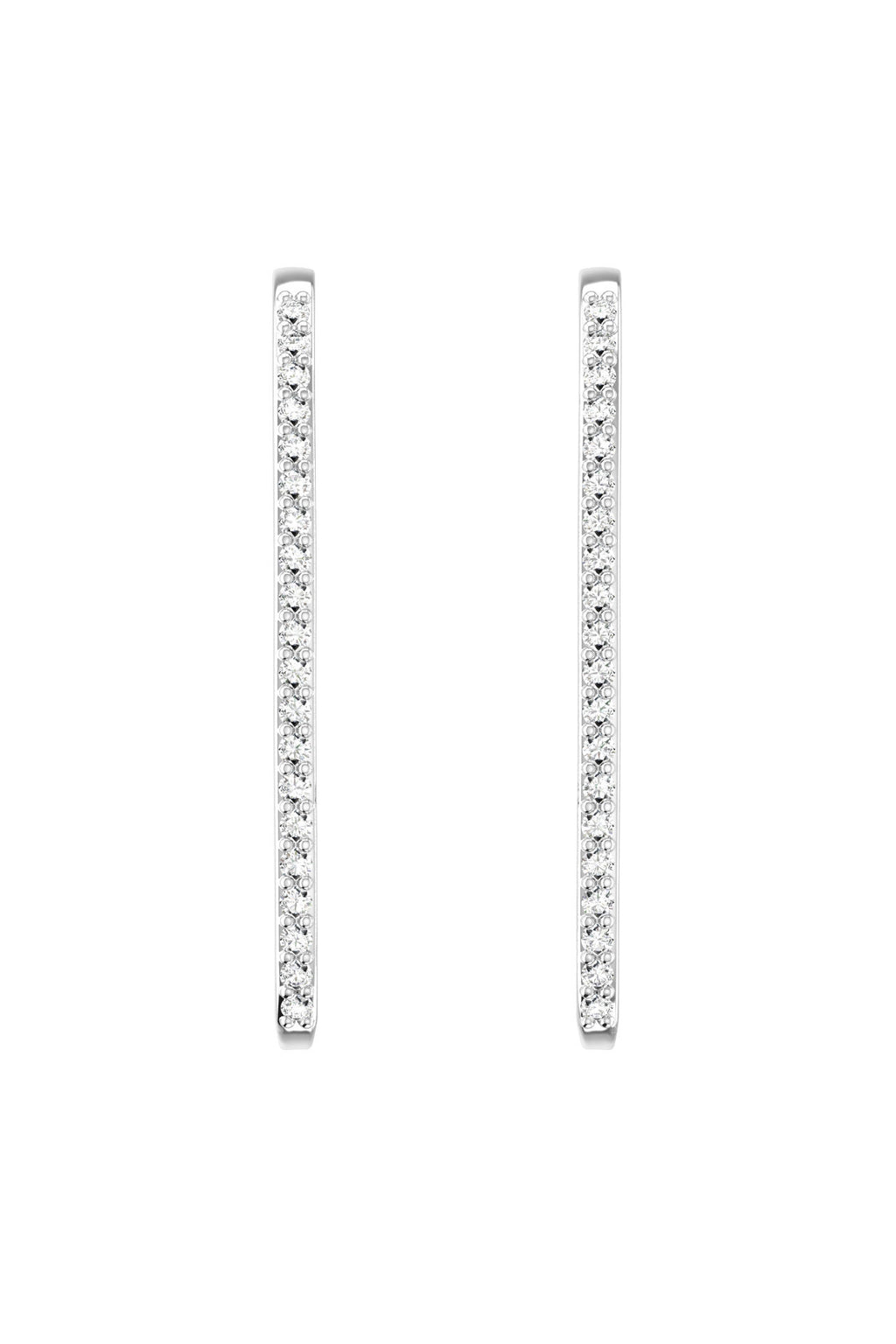 Honeymoon 18K Ohrring aus Weißgold I Labor-Diamanten