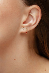 Hope 18K Gold Earring w. Lab-Grown Diamond