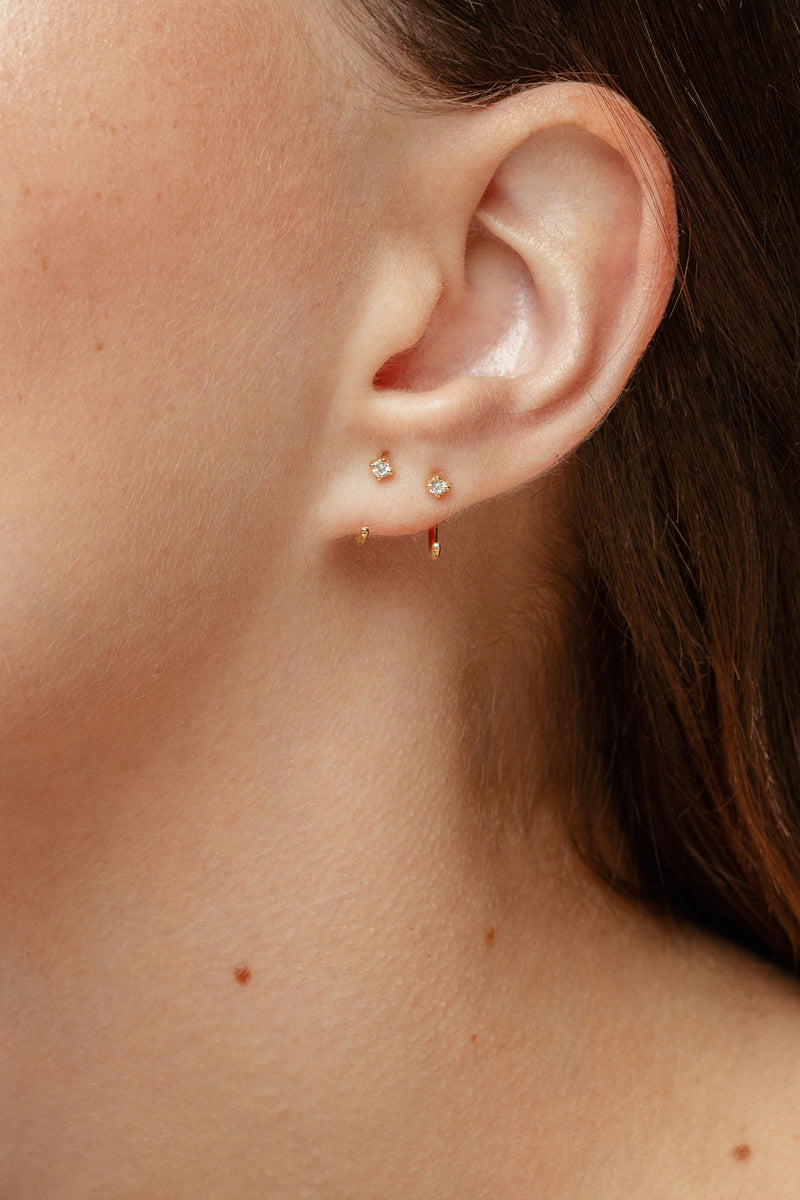 Hope 18K Rose Gold Earring w. Lab-Grown Diamond