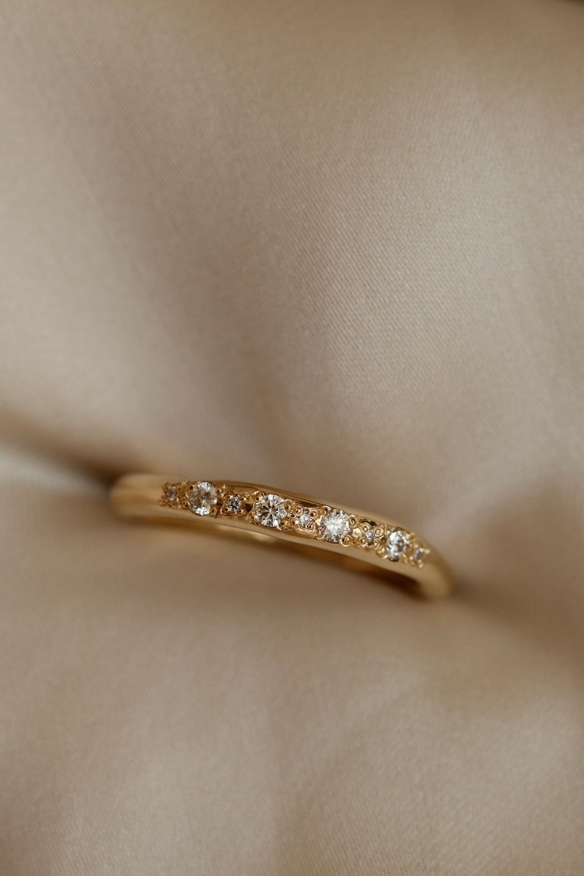 Alba 18K Guld Ring m. Diamanter