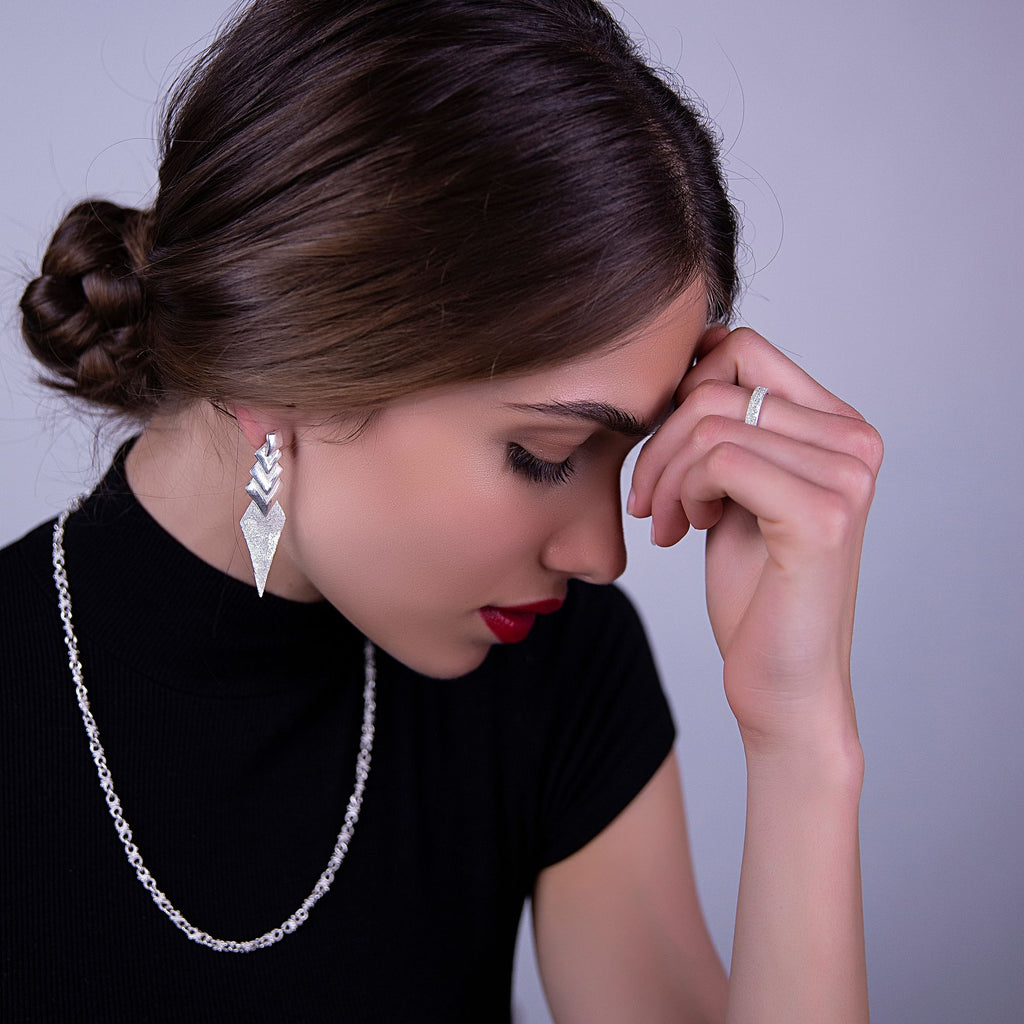 Fucine Romane | Rombi Silver Earrings