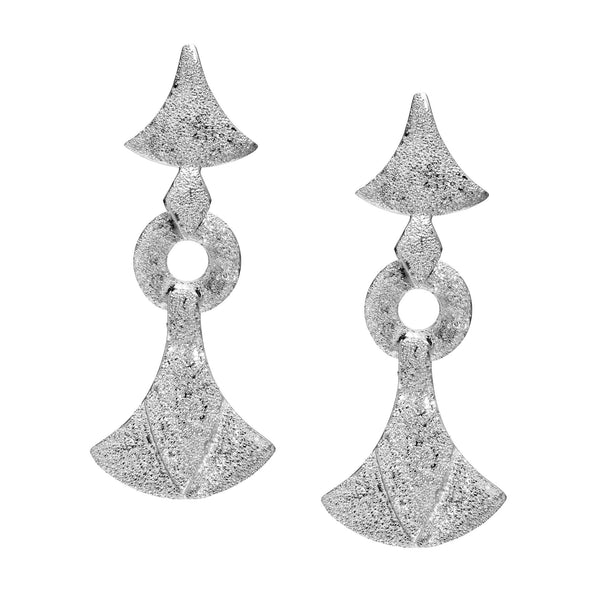 Fucine Romane | Papiro Silver Earrings