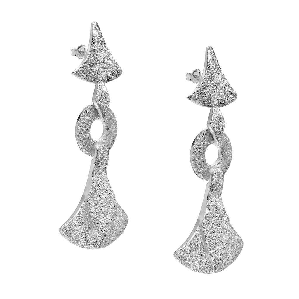 Fucine Romane | Papiro Silver Earrings