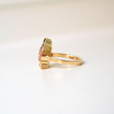 Monara Desi 18K Gold Ring w. Tourmaline, Sapphires & Tanzanite