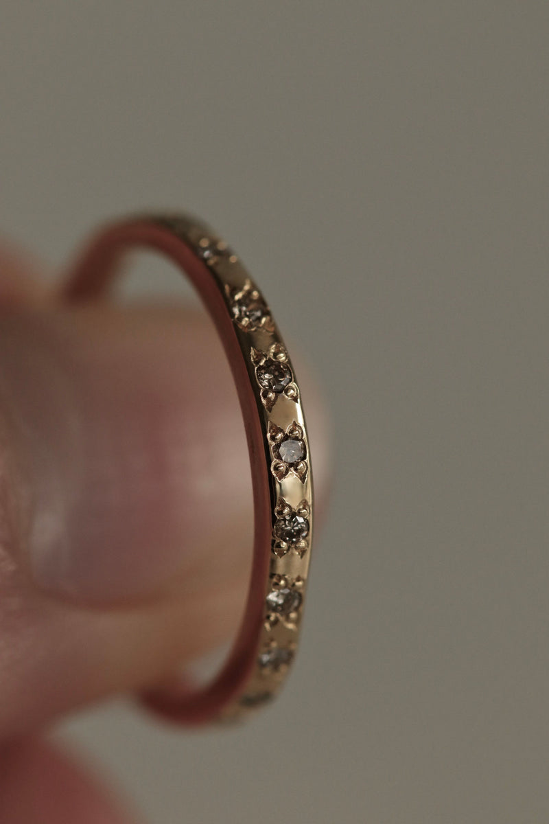 Sienna 18K Gold Ring w. Diamonds