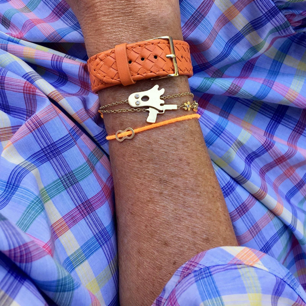 Boo 18K Rosegold-Armband I Vergoldet I Diamanten