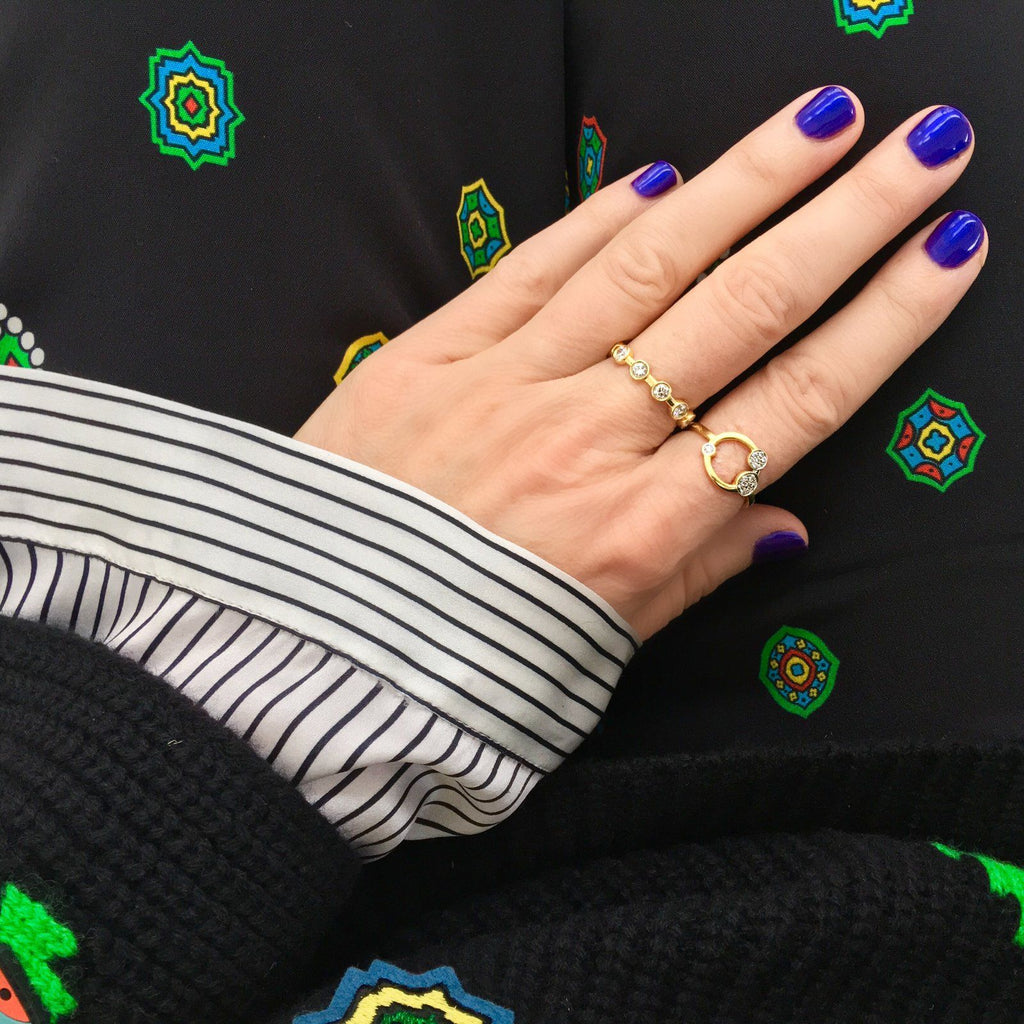 Galaxy 18K Rosegold Ring w. Diamonds