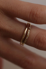 Filippa V 18K Guld Ring m. Diamanter