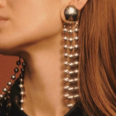 Champagner Ohrringe goldplattiert