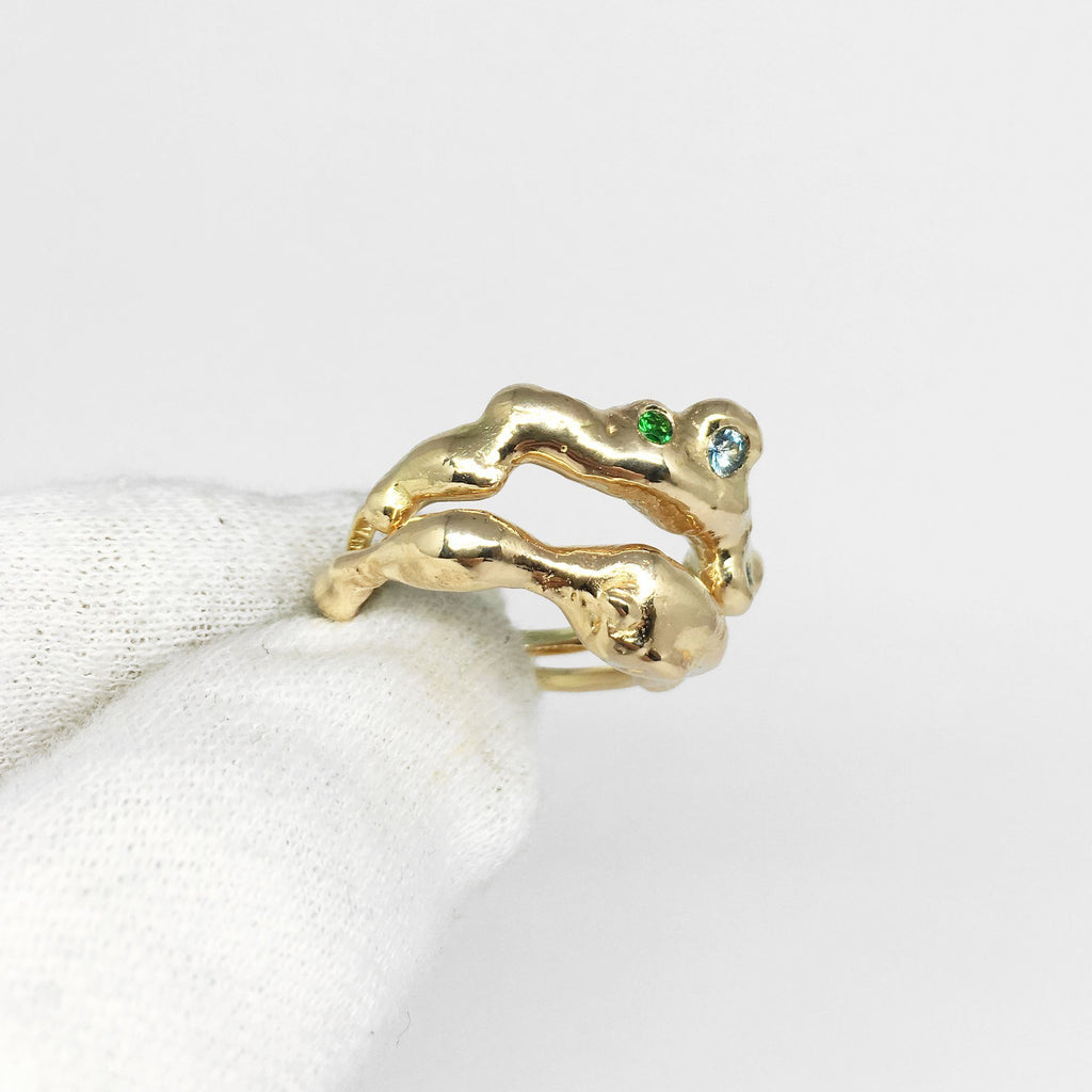 Lunar Eclipse 14K Gold Ring