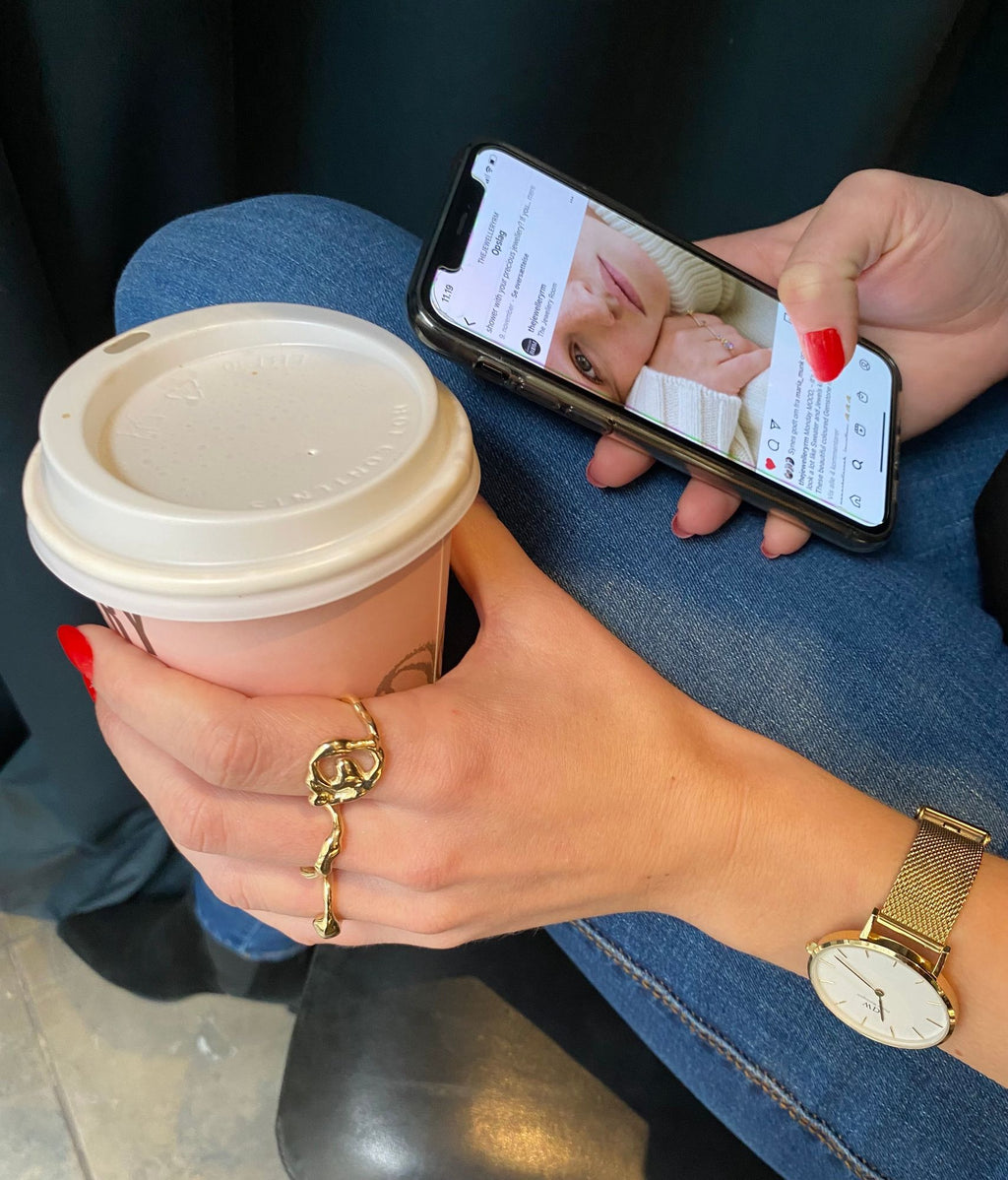 Lunar Cloud 14K Gold Ring
