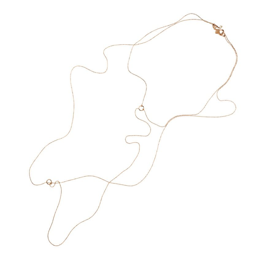 Diamant Cut Halskette aus 14K Gold
