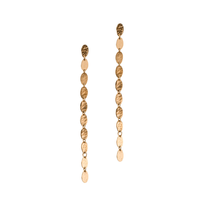Disc 14K Gold Earrings