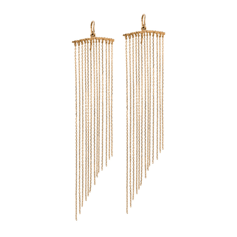 Fringe 14K Gold Earrings