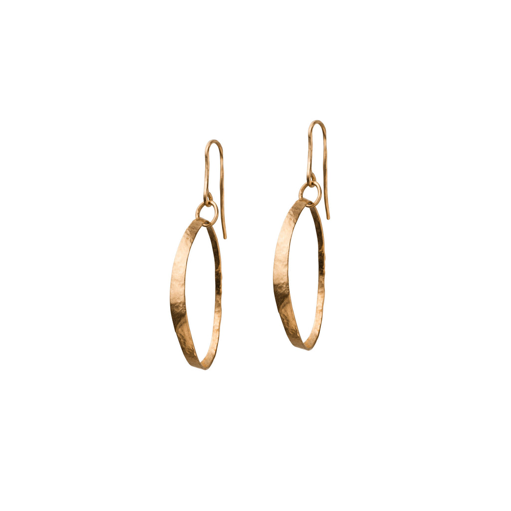 Single Eclipse 14K Gold Earrings