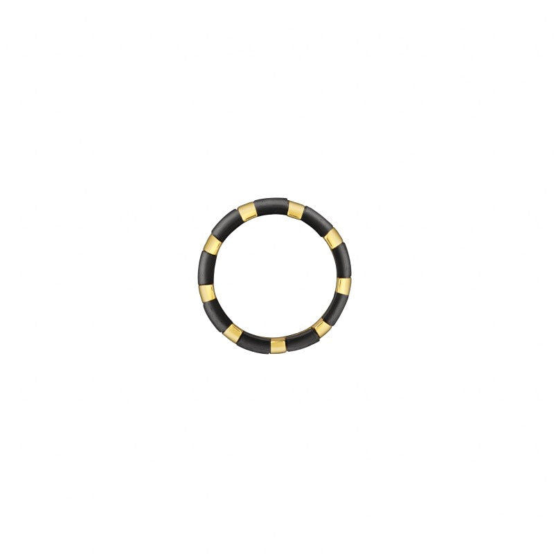Isadora Striped Ring aus 18K Gold