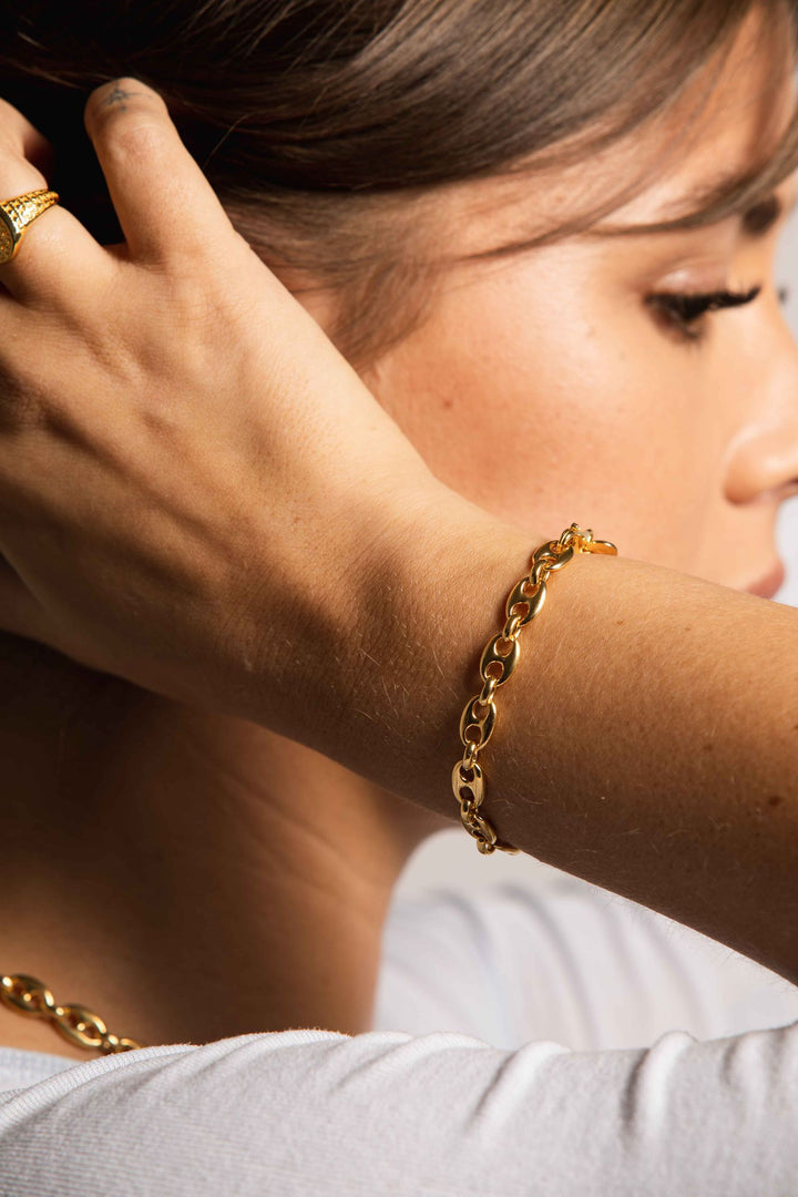 IX Constantine 22K Gold Plated Bracelet