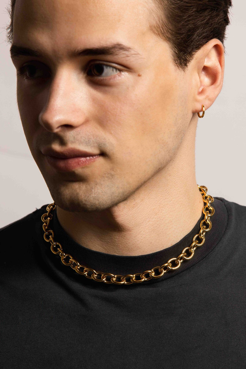 IX Luca 22K Gold Plated Necklace