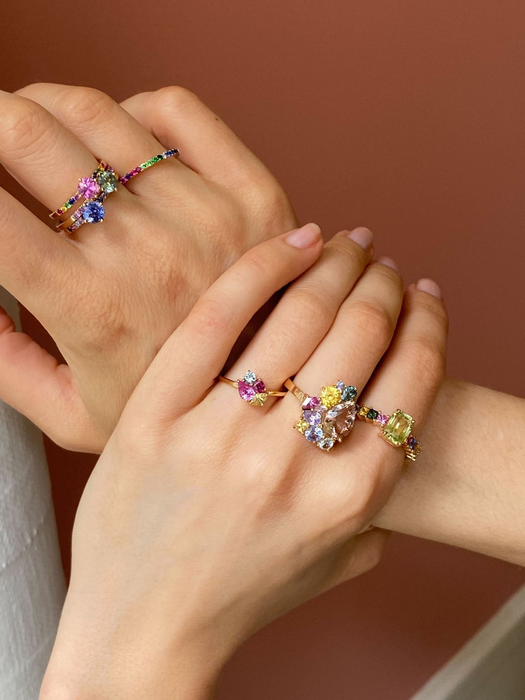 SOLD OUT Monara Mala 18K Gold Ring w. Sapphires