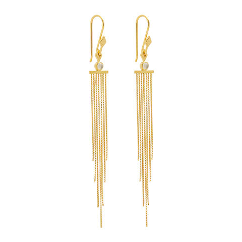 Indian Rain Gold Plated Earrings