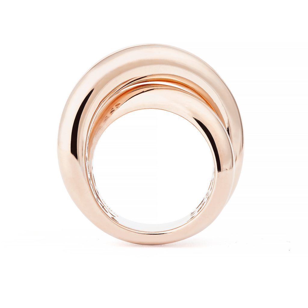 Infinity Loop Big 18K Rosegold Ring