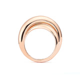 Infinity Loop schlichter mittelgroßer Ring aus 18K Rosegold 