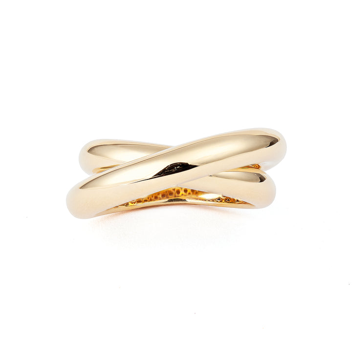 Infinity Loop Plain Mellem 18K Guld Ring